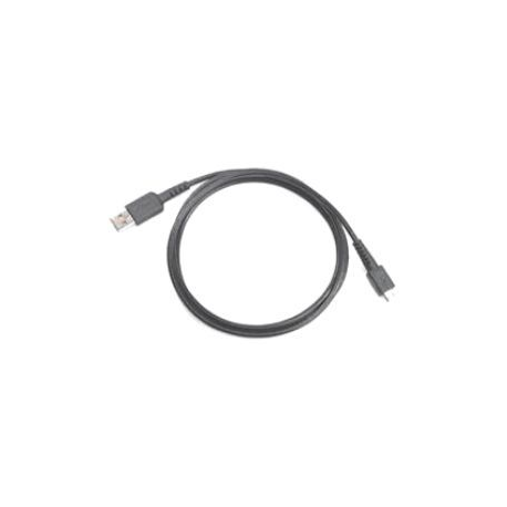 Zebra - Data cable - USB (M) locking - 3.66 m - coiled - for Zebra VC70N0 - 0