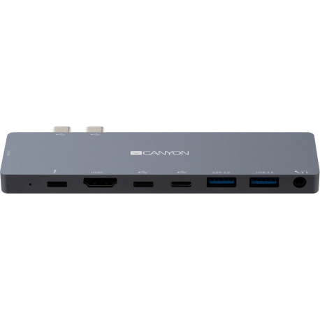 Canyon DS-8 - Docking station - USB-C x 2 - 2 x HDMI - 1