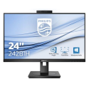 Philips B Line 242B1H - LED monitor - 24" (23.8" viewable) - 1920 x 1080 Full HD (1080p) @ 75 Hz - IPS - 250 cd / m² - 1000:1 - 4 ms - HDMI, DVI-D, VGA, DisplayPort - speakers - black texture