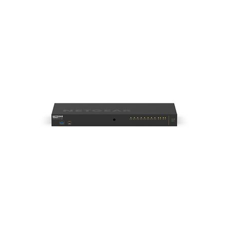 NETGEAR AV Line M4250-10G2XF-PoE+ - Switch - L3 - Managed - 10 x 10 / 100 / 1000 (8 PoE+) + 2 x 10 Gigabit SFP+ - side to side airflow - rack-mountable - PoE+ (240 W) - 2