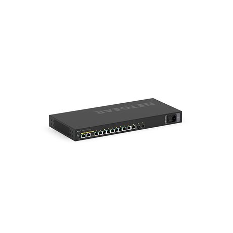 NETGEAR AV Line M4250-10G2XF-PoE+ - Switch - L3 - Managed - 10 x 10 / 100 / 1000 (8 PoE+) + 2 x 10 Gigabit SFP+ - side to side airflow - rack-mountable - PoE+ (240 W) - 3