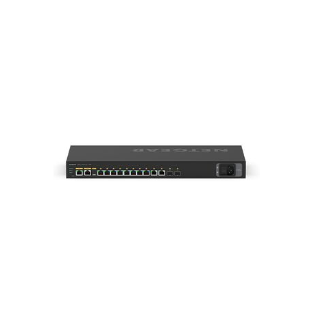 NETGEAR AV Line M4250-10G2XF-PoE+ - Switch - L3 - Managed - 10 x 10 / 100 / 1000 (8 PoE+) + 2 x 10 Gigabit SFP+ - side to side airflow - rack-mountable - PoE+ (240 W) - 5