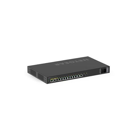 NETGEAR AV Line M4250-10G2XF-PoE++ - Switch - L3 - Managed - 10 x 10 / 100 / 1000 (8 PoE++) + 2 x 10 Gigabit SFP+ - side to side airflow - rack-mountable - PoE++ (720 W) - 3
