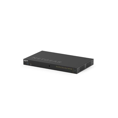 NETGEAR AV Line M4250-10G2XF-PoE++ - Switch - L3 - Managed - 10 x 10 / 100 / 1000 (8 PoE++) + 2 x 10 Gigabit SFP+ - side to side airflow - rack-mountable - PoE++ (720 W) - 4