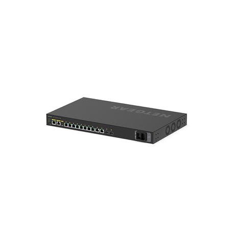 NETGEAR AV Line M4250-10G2XF-PoE++ - Switch - L3 - Managed - 10 x 10 / 100 / 1000 (8 PoE++) + 2 x 10 Gigabit SFP+ - side to side airflow - rack-mountable - PoE++ (720 W) - 5