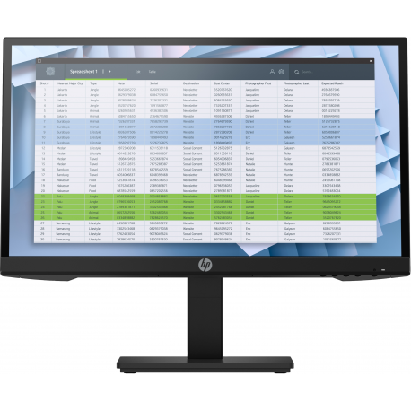 HP P22 G4 - P-Series - LED monitor - 21.5" - 1920 x 1080 Full HD (1080p) @ 60 Hz - IPS - 250 cd / m² - 1000:1 - 5 ms - HDMI, VGA, DisplayPort - black - 5