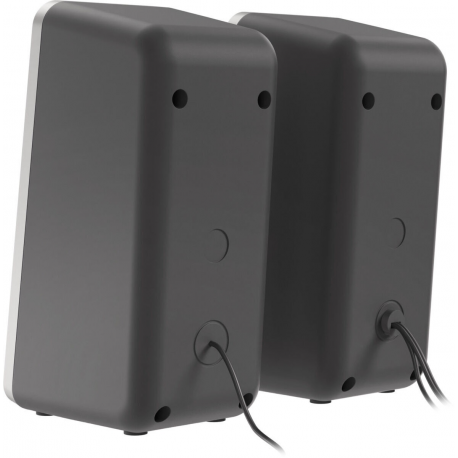 Genesis Helium 100BT RGB - Speakers - wireless - Bluetooth - USB - 10 Watt (Total) - black, silver - 4