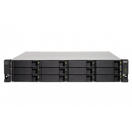 QNAP TL-R1200C-RP - Hard drive array - 12 bays (SATA-600) - USB 3.2 Gen 2 (external) - rack-mountable - 2U - 1