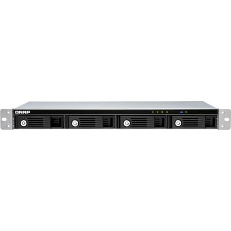 QNAP TR-004U - Hard drive array - 4 bays (SATA-300) - USB 3.1 Gen 1 (external) - rack-mountable - 1U - 0