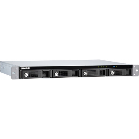 QNAP TR-004U - Hard drive array - 4 bays (SATA-300) - USB 3.1 Gen 1 (external) - rack-mountable - 1U - 1