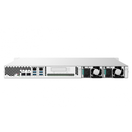 QNAP TS-432PXU-RP - NAS server - 4 bays - rack-mountable - SATA 6Gb / s - RAID 0, 1, 5, 6, 10, JBOD - RAM 2 GB - Gigabit Ethernet  /  2.5 Gigabit Ethernet  /  10 Gigabit Ethernet - iSCSI support - 1U - 10