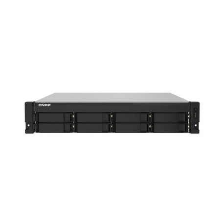 QNAP TS-832PXU - NAS server - 8 bays - rack-mountable - SATA 6Gb / s - RAID 0, 1, 5, 6, 10, 50, JBOD, 60 - RAM 4 GB - Gigabit Ethernet  /  2.5 Gigabit Ethernet  /  10 Gigabit Ethernet - iSCSI support - 2U - 0