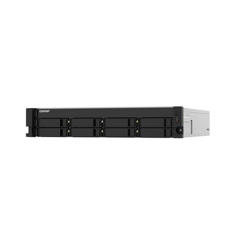 QNAP TS-832PXU - NAS server - 8 bays - rack-mountable - SATA 6Gb / s - RAID 0, 1, 5, 6, 10, 50, JBOD, 60 - RAM 4 GB - Gigabit Ethernet  /  2.5 Gigabit Ethernet  /  10 Gigabit Ethernet - iSCSI support - 2U - 3
