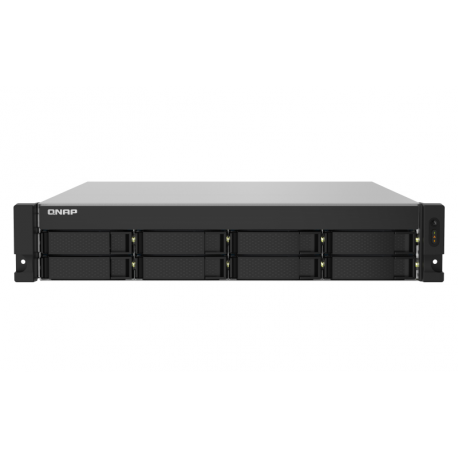 QNAP TS-832PXU - NAS server - 8 bays - rack-mountable - SATA 6Gb / s - RAID 0, 1, 5, 6, 10, 50, JBOD, 60 - RAM 4 GB - Gigabit Ethernet  /  2.5 Gigabit Ethernet  /  10 Gigabit Ethernet - iSCSI support - 2U - 8