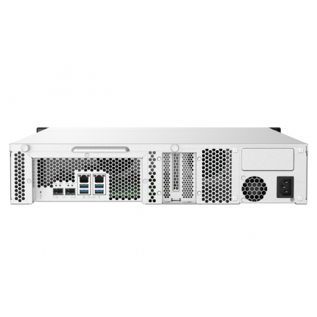 QNAP TS-832PXU - NAS server - 8 bays - rack-mountable - SATA 6Gb / s - RAID 0, 1, 5, 6, 10, 50, JBOD, 60 - RAM 4 GB - Gigabit Ethernet  /  2.5 Gigabit Ethernet  /  10 Gigabit Ethernet - iSCSI support - 2U - 10