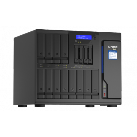 QNAP TVS-H1688X - NAS server - 16 bays - SATA 6Gb / s - RAID 0, 1, 5, 6, 10, 50, JBOD, 5 hot spare, 6 hot spare, 60, 10 hot spare, RAID TP - RAM 32 GB - Gigabit Ethernet  /  2.5 Gigabit Ethernet  /  10 Gigabit Ethernet - iSCSI support - 1