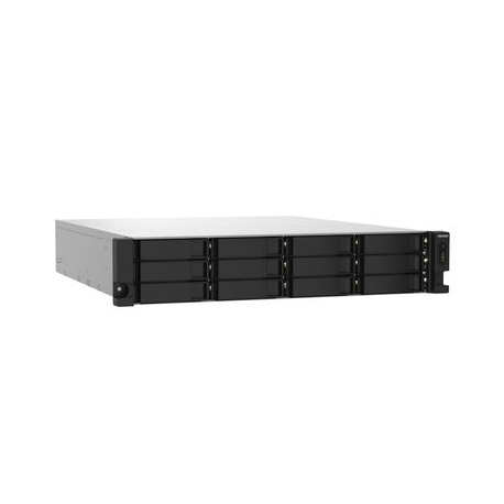 QNAP TS-1232PXU-RP - NAS server - 12 bays - rack-mountable - SATA 6Gb / s - RAID 0, 1, 5, 6, 10, 50, JBOD, 60 - RAM 4 GB - Gigabit Ethernet / 2.5 Gigabit Ethernet / 10 Gigabit Ethernet - iSCSI support - 2U - 2