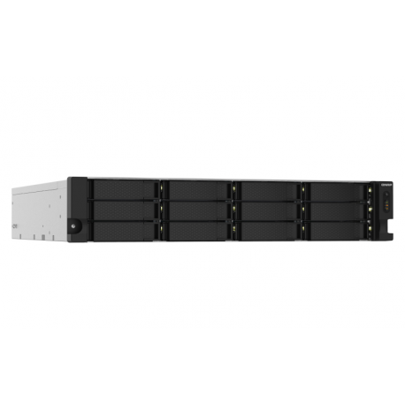 QNAP TS-1232PXU-RP - NAS server - 12 bays - rack-mountable - SATA 6Gb / s - RAID 0, 1, 5, 6, 10, 50, JBOD, 60 - RAM 4 GB - Gigabit Ethernet / 2.5 Gigabit Ethernet / 10 Gigabit Ethernet - iSCSI support - 2U - 6