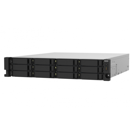 QNAP TS-1232PXU-RP - NAS server - 12 bays - rack-mountable - SATA 6Gb / s - RAID 0, 1, 5, 6, 10, 50, JBOD, 60 - RAM 4 GB - Gigabit Ethernet / 2.5 Gigabit Ethernet / 10 Gigabit Ethernet - iSCSI support - 2U - 11