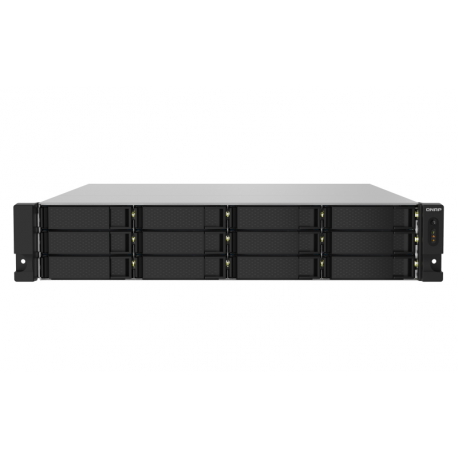 QNAP TS-1232PXU-RP - NAS server - 12 bays - rack-mountable - SATA 6Gb / s - RAID 0, 1, 5, 6, 10, 50, JBOD, 60 - RAM 4 GB - Gigabit Ethernet / 2.5 Gigabit Ethernet / 10 Gigabit Ethernet - iSCSI support - 2U - 12