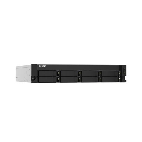 QNAP TS-832PXU - NAS server - 8 bays - rack-mountable - SATA 6Gb / s - RAID 0, 1, 5, 6, 10, 50, JBOD, 60 - RAM 4 GB - Gigabit Ethernet  /  2.5 Gigabit Ethernet  /  10 Gigabit Ethernet - iSCSI support - 2U - 1
