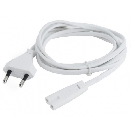 Cablexpert - Power cable - Europlug (M) to IEC 60320 C7 - 250 V - 2.5 A - 1.8 m - white - 2