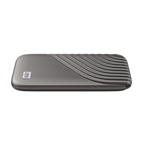 WD My Passport SSD WDBAGF0010BGY - SSD - encrypted - 1 TB - external (portable) - USB 3.2 Gen 2 (USB-C connector) - 256-bit AES - space grey - 5