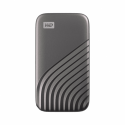 WD My Passport SSD WDBAGF5000AGY - SSD - encrypted - 500 GB - external (portable) - USB 3.2 Gen 2 (USB-C connector) - 256-bit AES - space grey