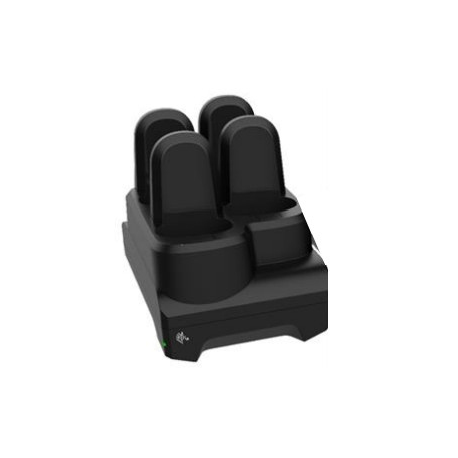 Zebra 4-Slot Device ShareCradle - Bar code scanner charging stand - output connectors: 4 - midnight black - for Zebra CS60, CS6080, CS60-HC - 2