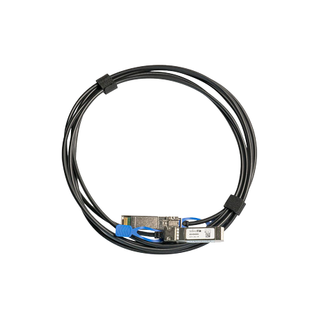MikroTik - 25GBase direct attach cable - SFP28 to SFP28 - 1 m - for MikroTik CRS354; Cloud Core Router CCR2004; Cloud Smart Switch CSS610 - 0