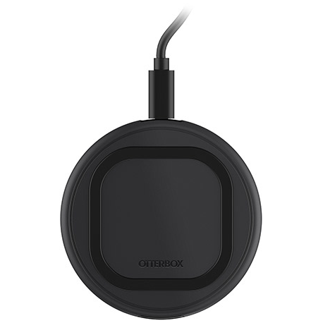 OtterBox - Wireless charging pad + AC power adapter - 10 Watt - black - Europe - 3