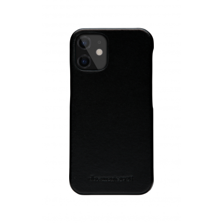 dbramante1928 Lynge - Flip cover for mobile phone - full-grain leather - black - for Apple iPhone 12 mini - 3