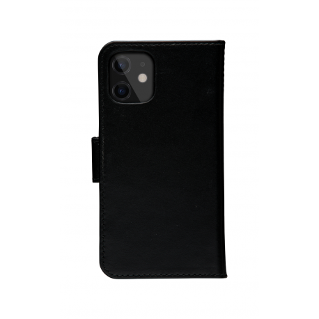 dbramante1928 Lynge - Flip cover for mobile phone - full-grain leather - black - for Apple iPhone 12 mini - 11