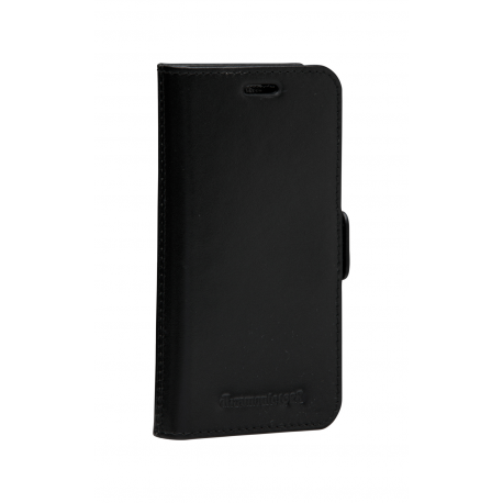 dbramante1928 Lynge - Flip cover for mobile phone - full-grain leather - black - for Apple iPhone 12 mini - 12