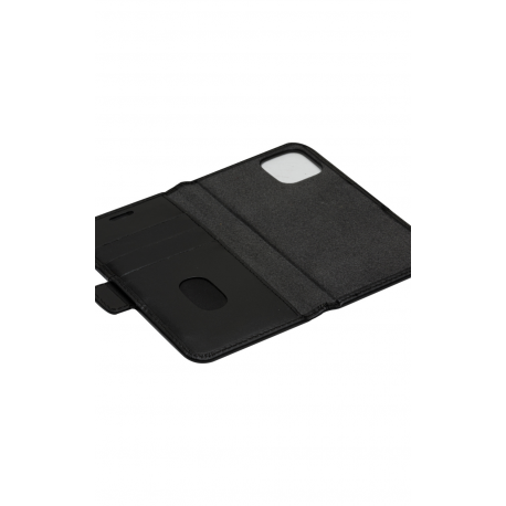 dbramante1928 Lynge - Flip cover for mobile phone - full-grain leather - black - for Apple iPhone 12 mini - 13