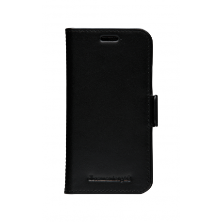 dbramante1928 Lynge - Flip cover for mobile phone - full-grain leather - black - for Apple iPhone 12 mini - 14