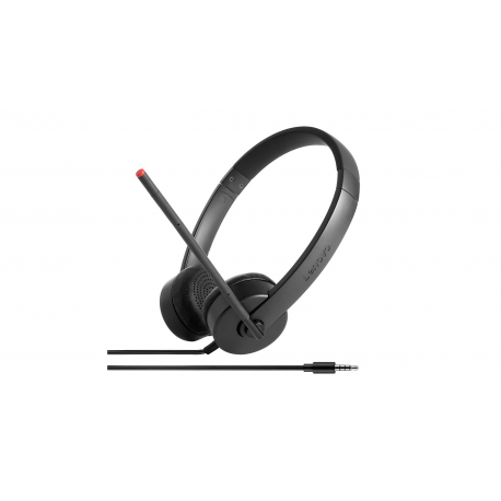 Lenovo Stereo Analog Headset - Headset - on-ear - wired - for ThinkCentre M80t Gen 3; ThinkCentre neo 50; ThinkPad T14s Gen 3; V50t Gen 2-13 - 1