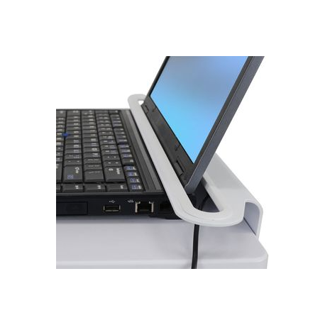 Ergotron StyleView - Cart - for notebook  /  barcode scanner (light-duty) - medical - steel - white, aluminium - screen size: up to 17" - 2