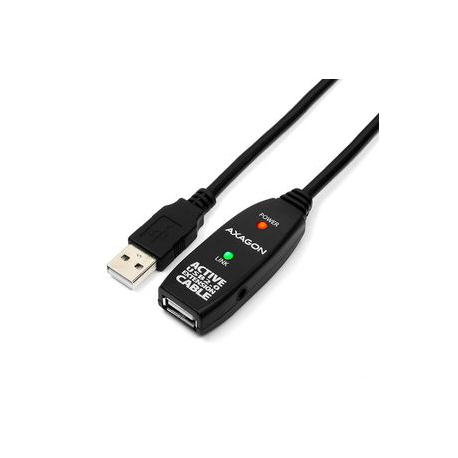 Axago - USB extension cable - USB (F) to USB (M) - USB 2.0 - 10 m - active - 0