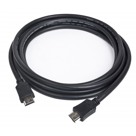 Gembird CC-HDMI4-20M - HDMI cable with Ethernet - HDMI male to HDMI male - 20 m - shielded twisted pair (STP) - black - 2