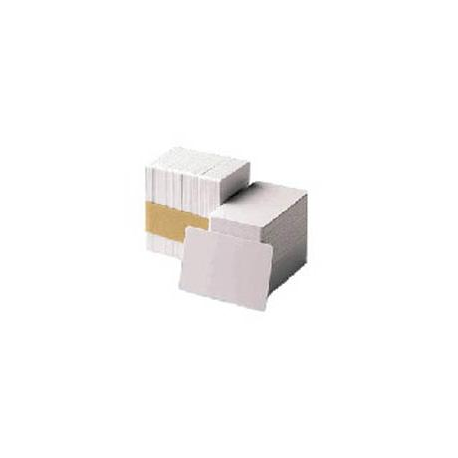 Zebra - 30 mil - white - CR-80 Card (85.6 x 54 mm) 500 card(s) Low Coercivity Magnetic Stripe PVC card - for Zebra P100i, P110i, P110m, P120i, P330i, P330m, P430i; ZXP Series 8 - 1