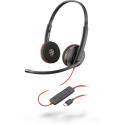 Poly Blackwire 3225 - 3200 Series - headset - on-ear - wired - USB, 3.5 mm jack