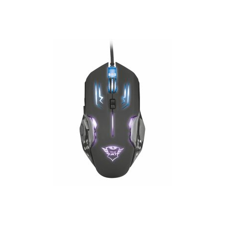 Trust GXT 108 Rava Illuminated Gaming - Mouse - right and left-handed - optical - 6 buttons - wired - USB - 1