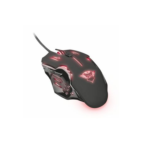 Trust GXT 108 Rava Illuminated Gaming - Mouse - right and left-handed - optical - 6 buttons - wired - USB - 3