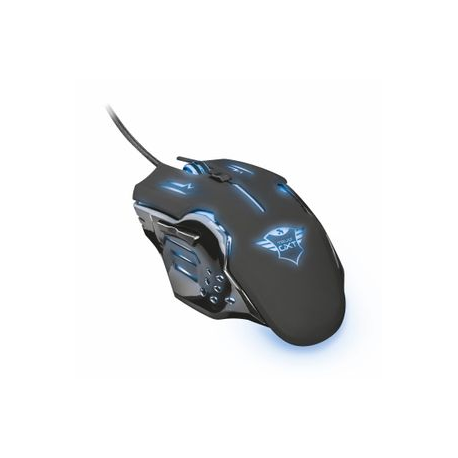 Trust GXT 108 Rava Illuminated Gaming - Mouse - right and left-handed - optical - 6 buttons - wired - USB - 4
