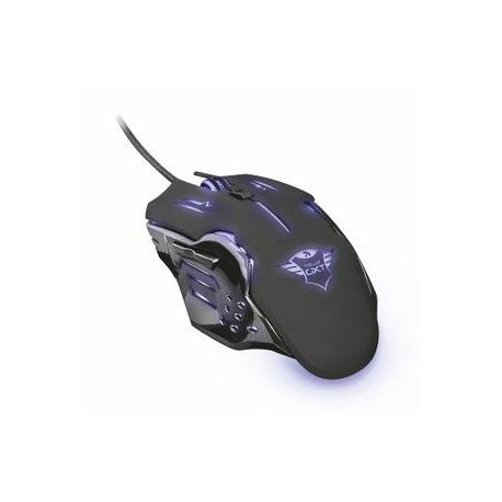Trust GXT 108 Rava Illuminated Gaming - Mouse - right and left-handed - optical - 6 buttons - wired - USB - 5
