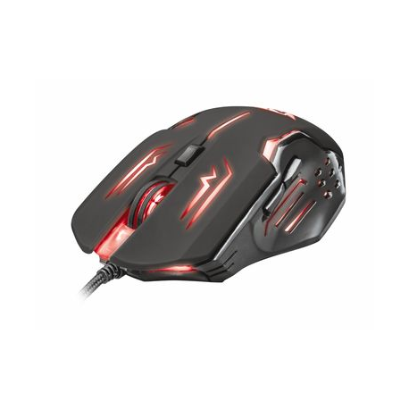 Trust GXT 108 Rava Illuminated Gaming - Mouse - right and left-handed - optical - 6 buttons - wired - USB - 7