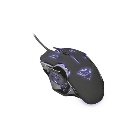 Trust GXT 108 Rava Illuminated Gaming - Mouse - right and left-handed - optical - 6 buttons - wired - USB - 9