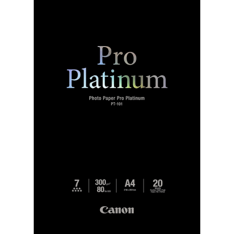 Canon Photo Paper Pro Platinum - A4 (210 x 297 mm) - 300 g / m² - 20 sheet(s) photo paper - for PIXMA iP3600, MP240, MP480, MP620, MP980 - 2