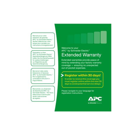 APC Extended Warranty Service Pack - Technical support - phone consulting - 3 years - 24x7 - for P / N: SMX1000C, SMX48RMBP2US, SMX750C, SRT1000RMXLI-NC, SRT48BPJ, SRT72BPJ, SRT72RMBPUS - 2